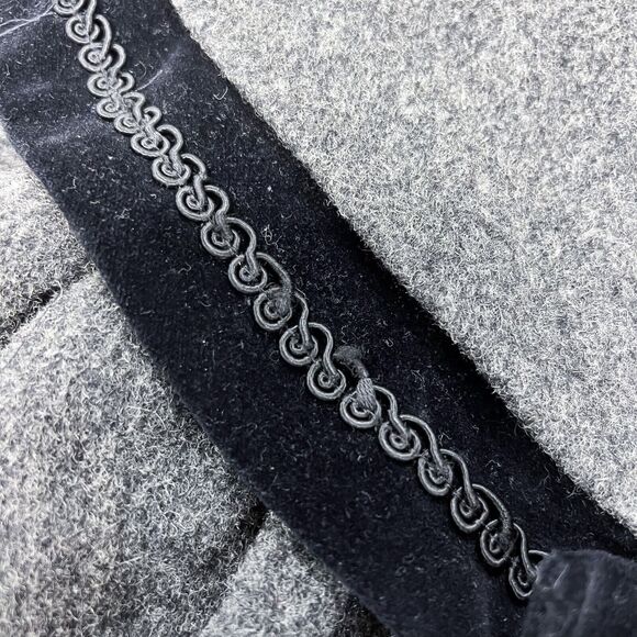 Vintage Rothschild Wool Blend Peter Pan Jacket Grey Black Size 3T Girls - Picture 11 of 12